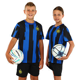 Дитяча футбольна форма INTER MILAN домашня 2024 CO-7194, Синій, Розмір (EU) — 152 cm