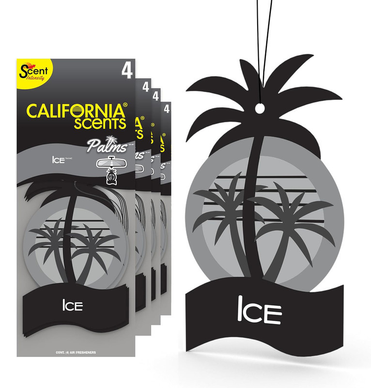 Набір ароматизаторів автомобільних підвісних California Scents "Ice" (Лід) 4 штуки, фото 1