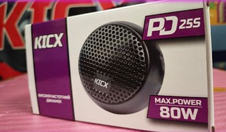 Твітери Kicx PD 25S високочастотні динаміки купольні для авто