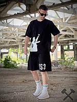 Шорти футболка чорні літні з маоюнком АК-74