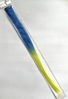 Пасма для волосся ( з клямкою), довжина 50 см, колір - сине-салатовий, арт 014455, 1 шт, Різнокольоровий