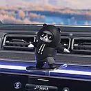 Фігурка-слайдер в автомобілі L'Andre Sliding Cartoon Bear Ведмідь скейтер Cool Black, фото 3