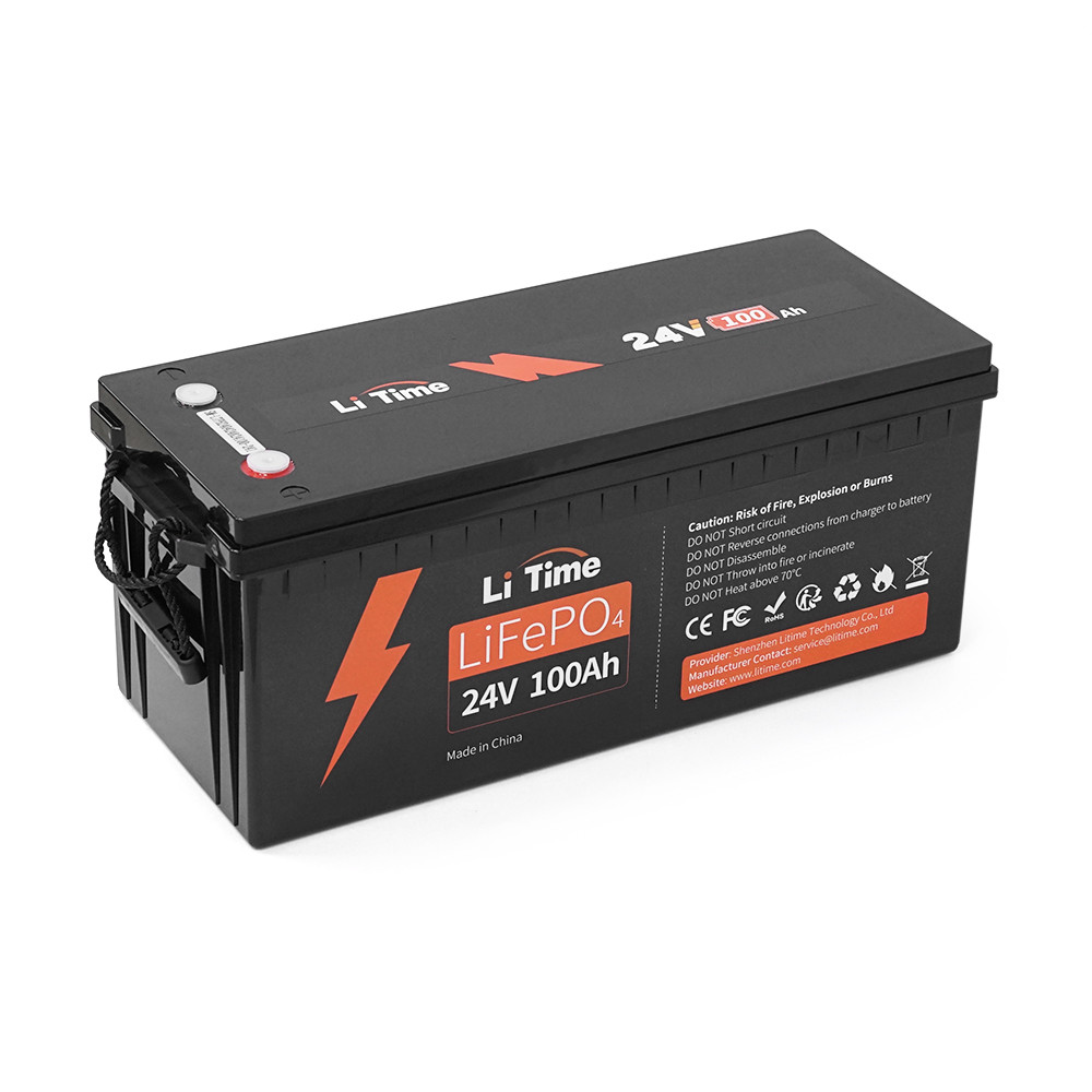 Акумуляторна батарея Li-TIME LiFePO4  25.6V 100Ач 2560Wh (100/100A)  532*207*215мм