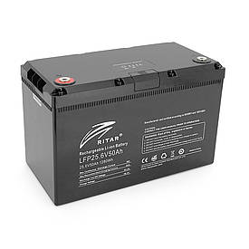 Акумуляторна батарея з bluetooth Ritar LiFePO4 25.6V 50Ah 1280Wh BMS25@8S (330 х 172 х 214 мм), 11kg Q1