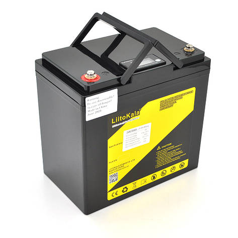 Акумуляторна батарея LiitoKala LiFePO4 24V(29,2V) 30Ah BMS(10(50)/100A) з LCD дисплеєм (260*170*215mm), 5.5kg, фото 1