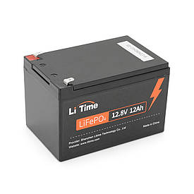 Акумуляторна батарея Li-TIME LiFePO4 12.8V 12Ач 154Wh,(12/12A) F2, 151*98*95mm