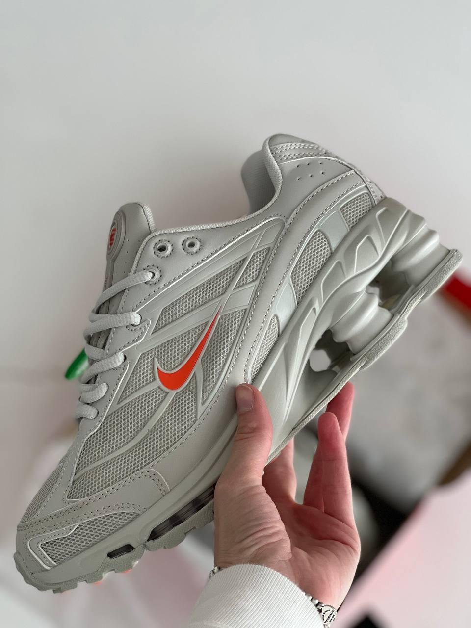 Чоловічі кросівки Nike Shox Ride 2 Light Bone Orange Білі Взуття Найк Шокс текстиль замша нубук шкура демісезон, фото 1
