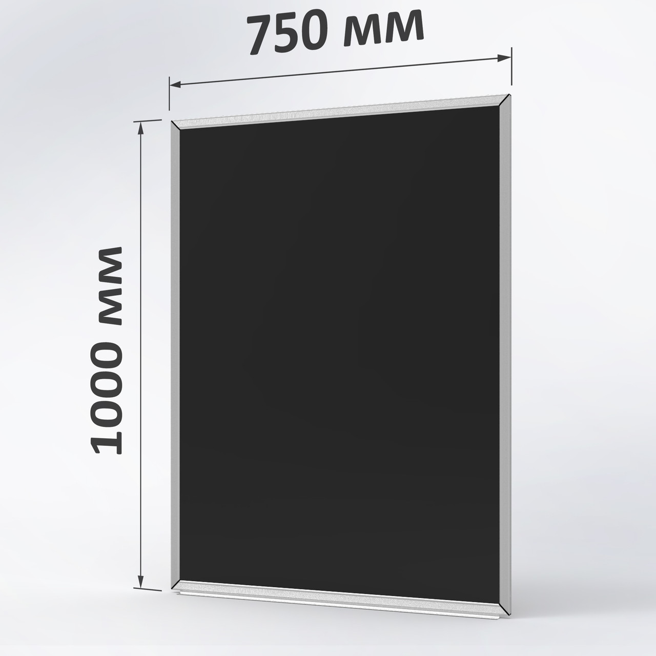 Грифельна дошка 750х1000 мм (вертикальна), фото 1