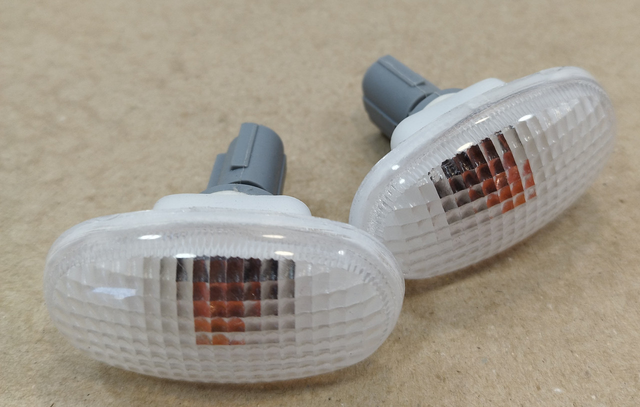 Повторювачі повороту в крило (к-т 2 шт.) Авео (білий) Тайвань, фото 1