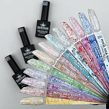 Potal milk base Дизайнер (9мл.) Молочна база з поталлю для манікюра і педікюра.