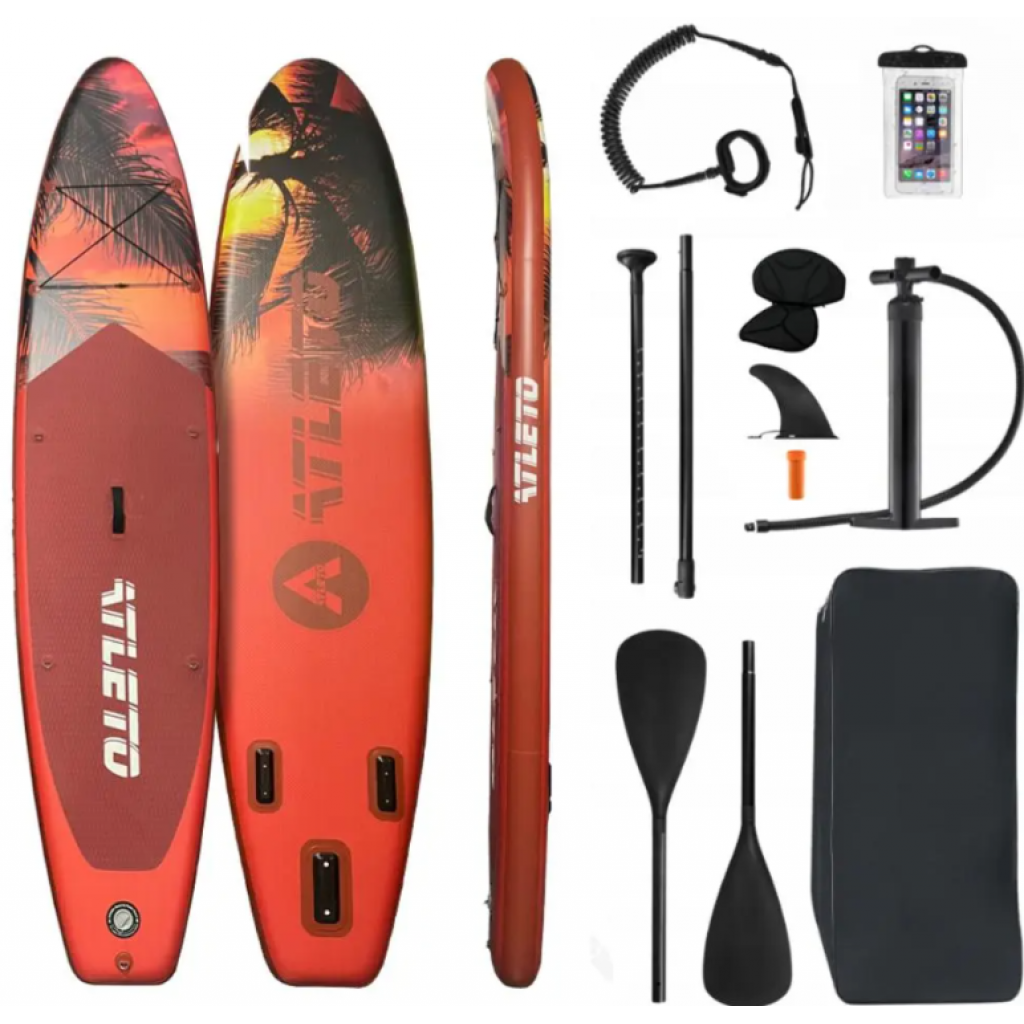 SUP-дошка надувна для плавання Atleto 350 см Miame + сидіння