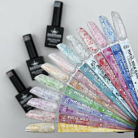 Молочна база Potal milk base Дизайнер із кольоровою поталлю для маікюру, 9 мл.