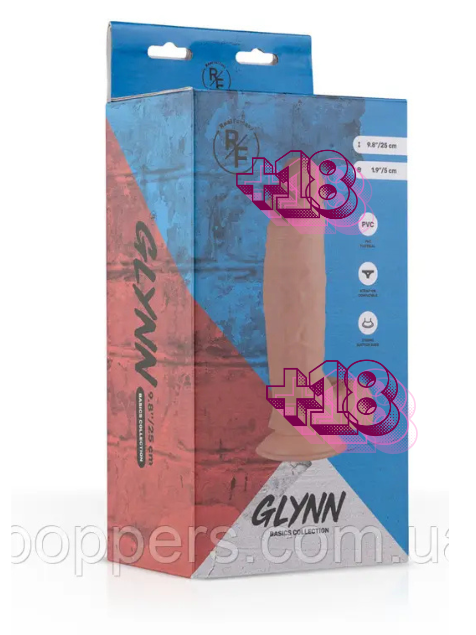 Фалоімітатор Glynn 25см x 5,0 см Нідерланди, фото 1