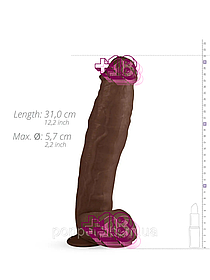 Ділдо Real Fantasy - Travis Realistic Dildo - 31 cm