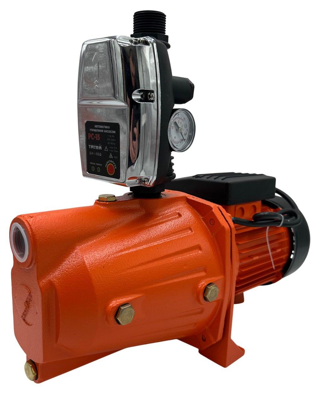 Насосна станція без бака DELTA JET-100A (Чугун) Н=45М, Q=3.0кбМ, P=1100 Вт. з електронною автоматикою TATRA