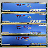 Комплект оперативної пам'яті Kingston HyperX Blu DDR3 16Gb 1333MHz PC3-10600U CL9 (KHX1333C9D3B1K2/8G) Б/В