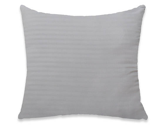 Постільна подушка 70*70 мікрофібра / холофайбер , сірого кольору, фото 1