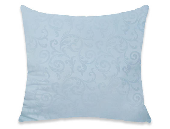 Постільна подушка 70*70 мікрофібра / холофайбер , блакитного кольору, фото 1