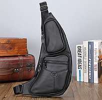 Чоловіча шкіряна бананка, барсетка, сумка, слінг Leather Collection (5064)