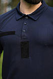 Футболка поло синя для ДСНС, фото 5