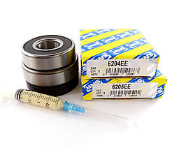 Підшипники для пральної машини Samsung (6204-6205 - сальник 30*60,55*10/12 - мастило 2 мл) SNR