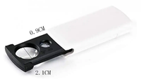 Лупа NO.92045UV висувна, підсвітка + UV, 20Х 20 мм + 45Х 11 мм (3LR1130)