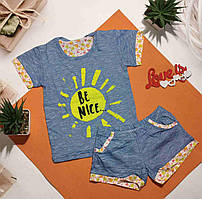 Легкий літній костюм гарної якості 100% бавовна унісекс