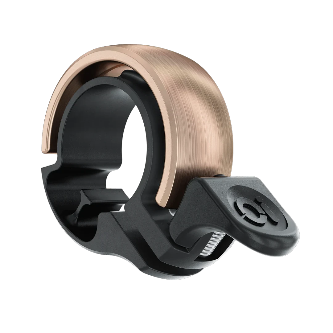Дзвінок для велосипеда механічний велодзвінок на кермо велосипеда Knog Oi Classic Small Copper 22.2 мм