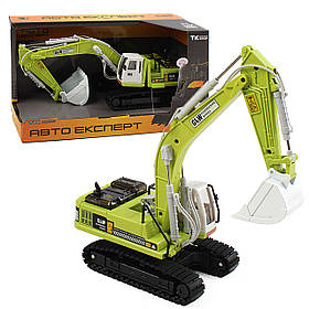 Спецтехніка екскаватор металопластик 1:40 звук світло обертання 360° гусеничний хід 30*9*12см (TK-79930)