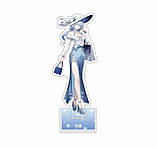 2D акрилова плоска статуя в стилі аніме дівчини у капелюшку , 10 см., фото 3