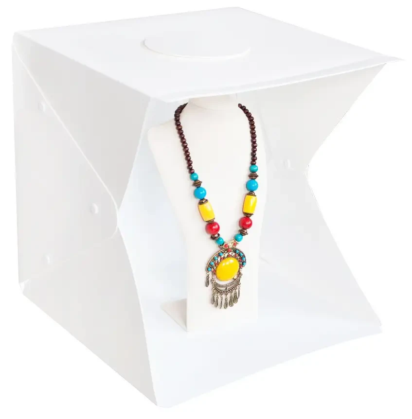 Світлова лайткуб (фотобокс) UKC з LED-підсвіткою для предметного макрознімання 40*40*40 см + чохол для зберігання