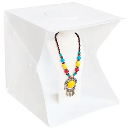 Світлова лайткуб (фотобокс) UKC з LED-підсвіткою для предметного макрознімання 40*40*40 см + чохол для зберігання, фото 1