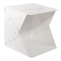 Світлова лайткуб (фотобокс) UKC з LED-підсвіткою для предметного макрознімання 40*40*40 см + чохол для зберігання, фото 2