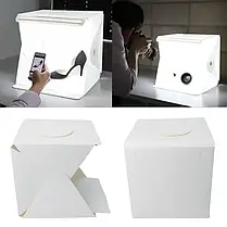 Світлова лайткуб (фотобокс) UKC з LED-підсвіткою для предметного макрознімання 40*40*40 см + чохол для зберігання, фото 4