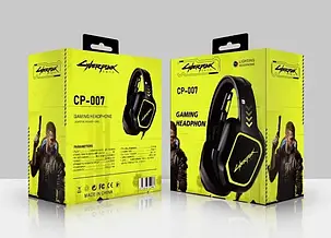 Навушники ігрові CYBERPUNK CP-007 дротові з мікр., фото 1
