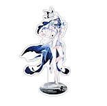 2D акрилова плоска статуя в стилі аніме дівчини з метеликами , 10 см., фото 2