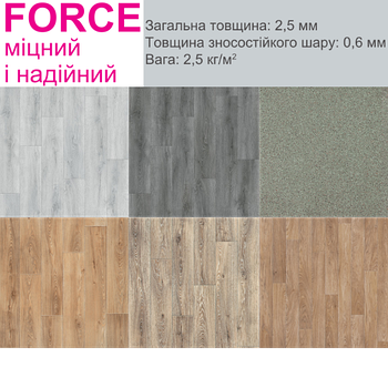 Лінолеум напівкомерційний Tarkett Force