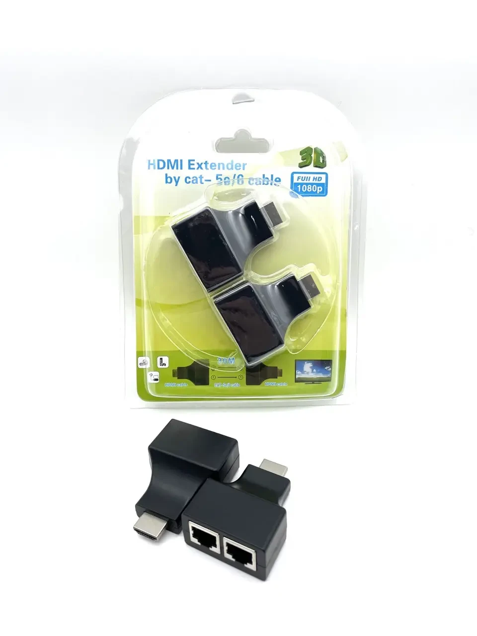Подовжувач HDMI по крученій парі (HDMI — 2xRJ45) до 30 м
