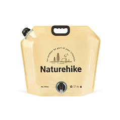 Складаний контейнер для води з поліетилену Naturehike CNK2450CF027, 10 л, жовтий