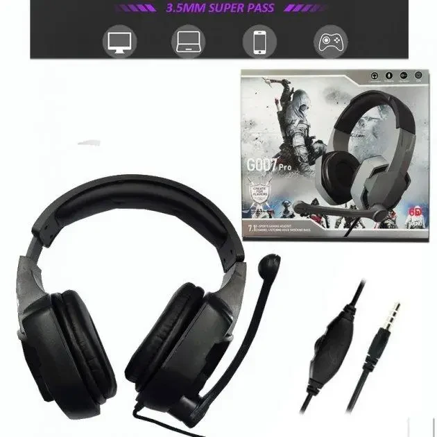 Навушники ігрові ASSASSINS G007 Pro провідні з мікро.