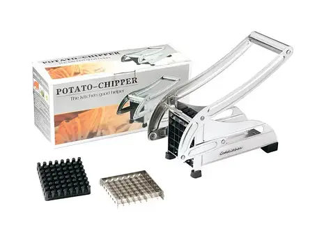Машинка для нарізки картоплі фрі, ручна картофелерезка Potato Chipper Металева, фото 1