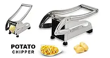 Машинка для нарізки картоплі фрі, ручна картофелерезка Potato Chipper Металева, фото 5