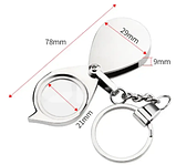 Мініпортативний підвісний брелок No.1096,10-кратне збільшувальне скло, фото 3