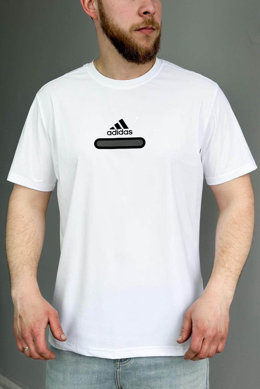 Чоловіча спортивна футболка Adidas біла футболка Адідас