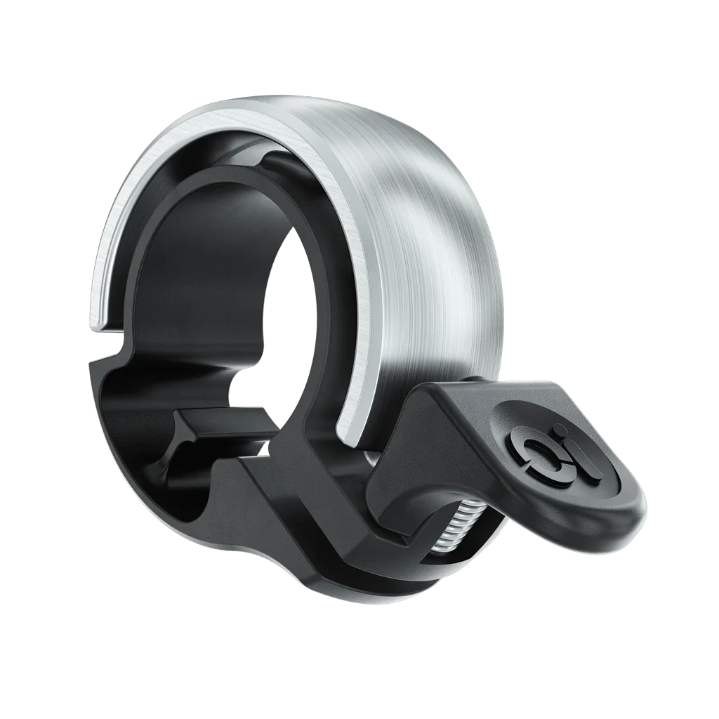 Дзвінок для велосипеда механічний велодзвінок на кермо велосипеда Knog Oi Classic Small Silver 22.2 мм