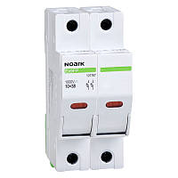 Тримач-роз'єднувач Ex9FP 30A 1000V DC 2 полюси DC-20B з індикатором, NOARK