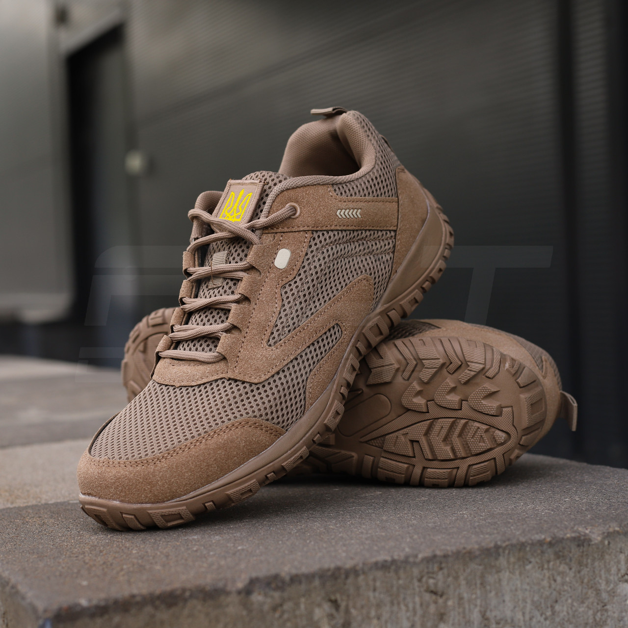 Кросівки тактичні літні на сітці FCT-7 койот, фото 1