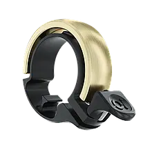 Дзвінок для велосипеда механічний велодзвінок на кермо велосипеда Knog Oi Classic Large Brass від 23.8 - 31.8 мм