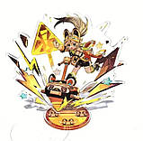 2D акрилова плоска статуя в стилі аніме дівчини , 14 см., фото 2