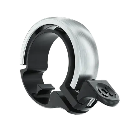 Дзвінок для велосипеда механічний велодзвінок на кермо велосипеда Knog Oi Classic Large Silver від 23.8 - 31.8мм, фото 1